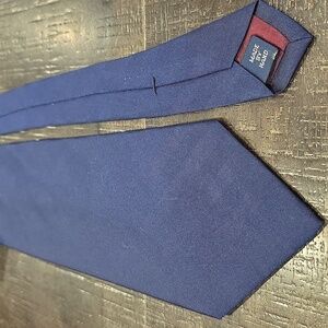 Polo Ralph Lauren Navy Blue Silk Hand Made Tie